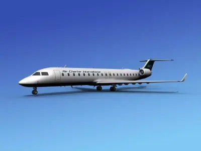 Bombardier CRJ700 Air Charter Intl 3D model