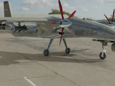 Akinci UAV Drone 3D model