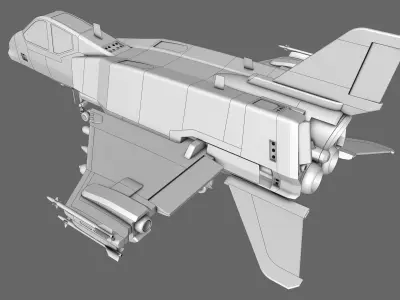 Sci-Fi Starfighter 3D model