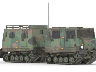 Bandvagn 206 Low Poly Low-poly 3D model