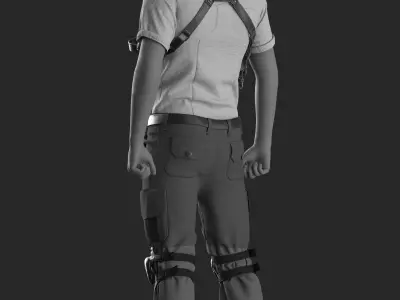 Agent Man 1 - Marvelous Designer with Video Process - Update 3D model