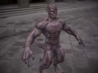 reptile  Low-poly 3D model