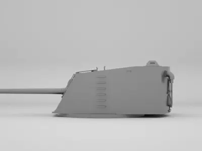 139mm 138mm 50 Mle 1934 Model 1934 3D model