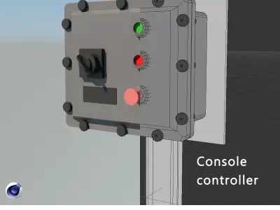 Console controller Low-poly 3D model