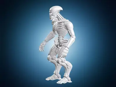 Necron Warrior 3D Print Model 3D print model