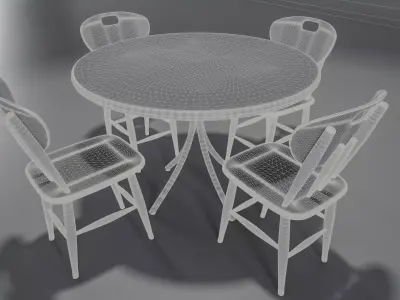 Round table Free low-poly 3D model purchase