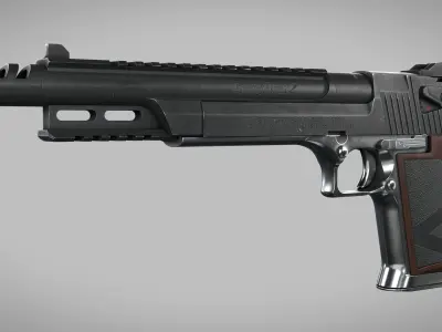 Desert Eagle Lighting Hawk Low-poly 3D model