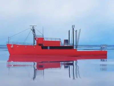 Fishing boat 3D model