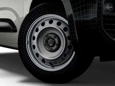 Citroen Berlingo Enterprise 2020 wheel 3D model