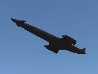 Skylon Space Plane Low-poly 3D model