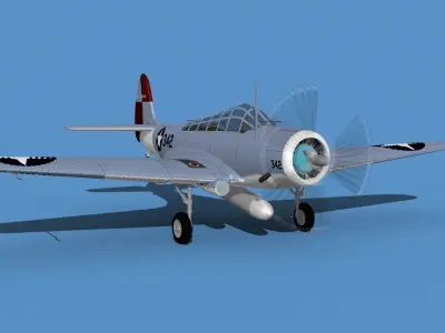 Douglas TBD-1 Devestator V14 3D model