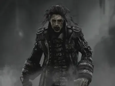 Captain Salazar  Low-poly 3D model