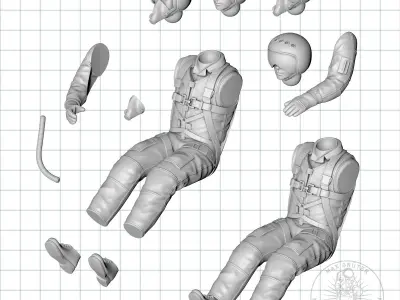 RUSSIAN JET-PILOT 3D print model