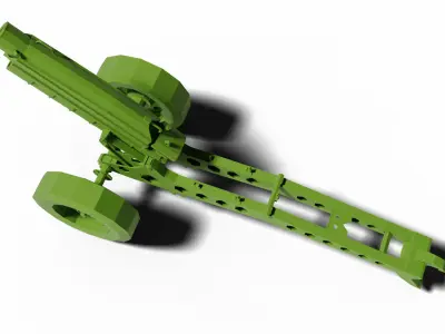 Howitzer M116 Low-poly 3D model