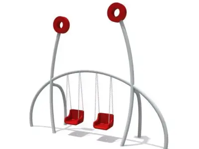 Kids outdoor commercial play structure 3D model 3D model