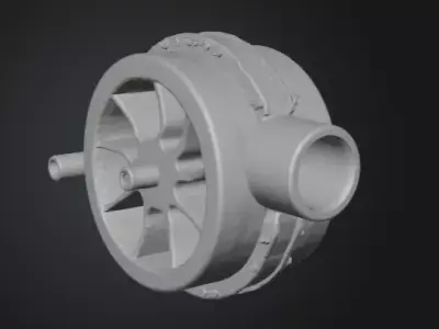 MJet 35 High Precision 3D Printable Jet Pump for RC Boats 3D print model