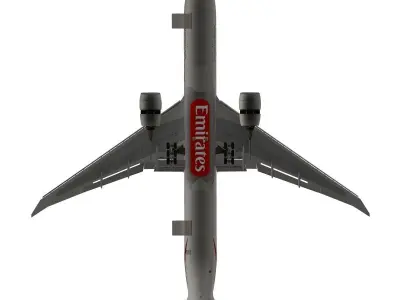 Boeing 777-300ER Emirates 3D model