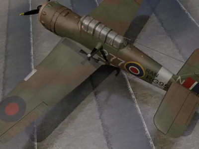 Miles M-25 Martinet TT1 3D model