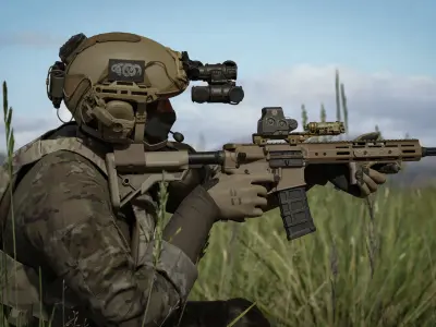 GAME READY RIGGED WESTERN SPECIAL OPERATIONS CHARACTER V4 Low-poly 3D model