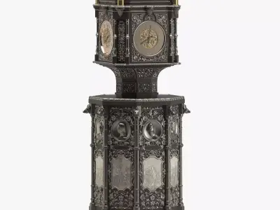 Clock 02 Historic 3D model