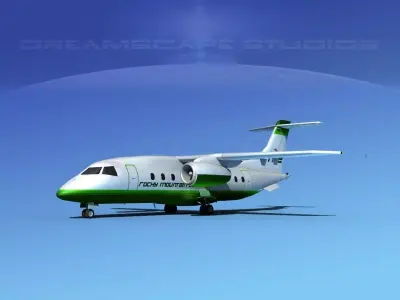 Dornier 328Jet Rocky Mountain Express 3D model