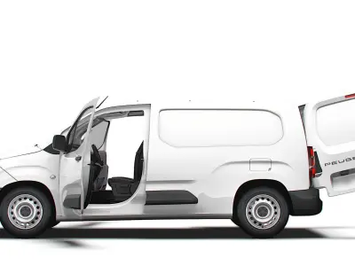 Peugeot Partner LWB Van HQ Interior 2024 3D model
