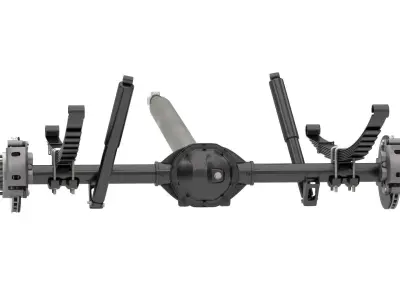 HEAVY DUTY AXLE AND DRIVESHAFT 3D model