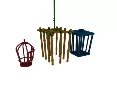 Bambu cage 3D model