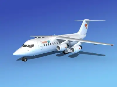 BAe 146-200 Belle Air 3D model