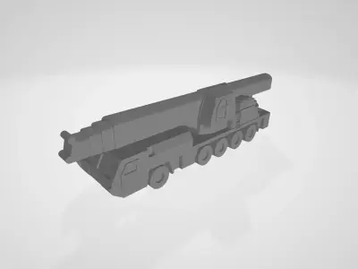 Mobile crane for 3D printing Free 3D print model