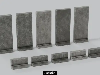 Military Base Kitbash set with over 50 Buildings and Assets 3D model