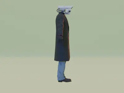 cameraman skibidi toilet 3D model