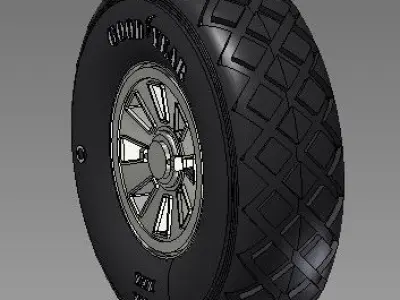 P - 51 diamant tire   3D print model