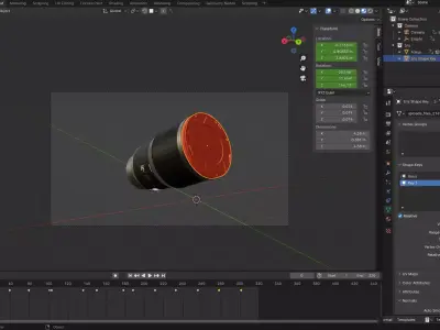 Iris with camera rigged 3D model