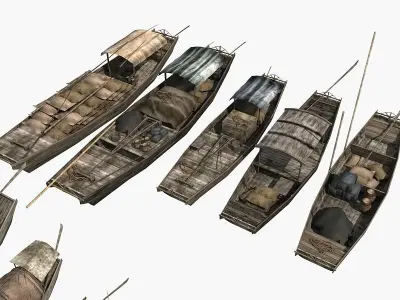 Chinese Boat Collection 01 3D model