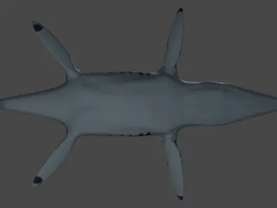 Pliosaur Low-poly 3D model