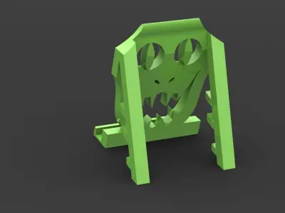 Reptilian Phoneholder 3D print model