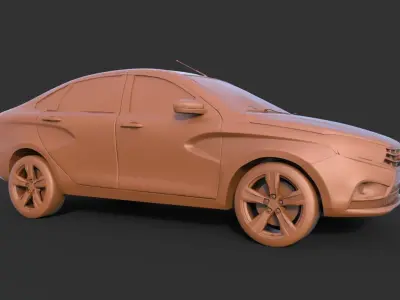 Lada Vesta 3D print model