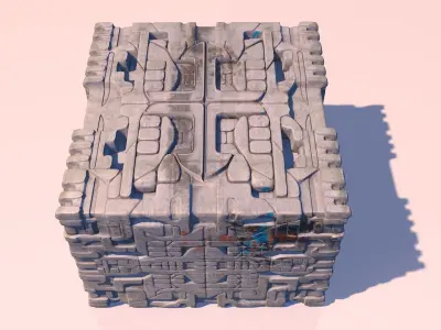 Aztec stones 3D model