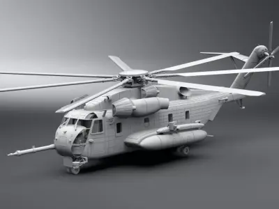 CH53E Super Stallion Scale model 3D print model