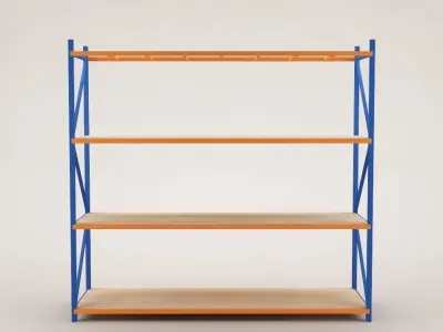 Warehouse Rack Storage 01 Low-poly 3D model