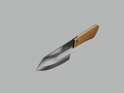 Kitchen knife Free 3D model
