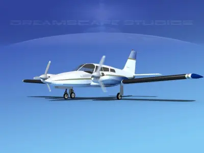 Piper PA-34 Seneca V05 3D model