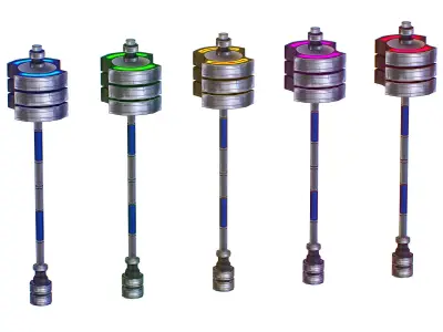 a set of cutting weapons - Sledgehammer Low-poly 3D model