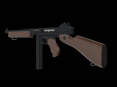 Thompson M1A1 3D model