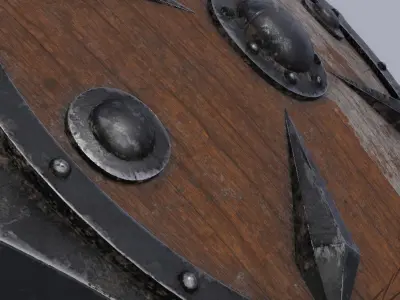 Old shield 3D model
