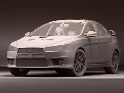 Mitsubishi Evolution X 3D model