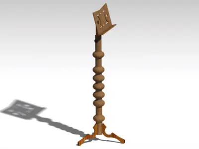 Wooden music stands Free 3D model