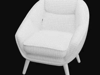 Mid-Century Modern Lounge Chair Free 3D model