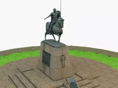 Alexander Nevsky Low-poly 3D model